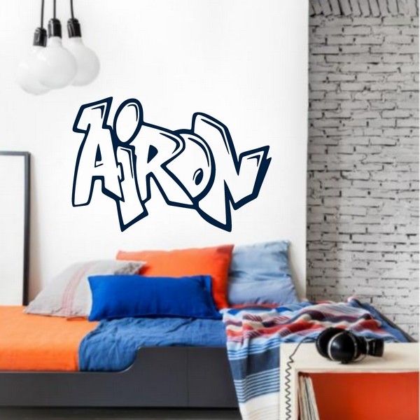 Exemple de stickers muraux: Airon Graffiti